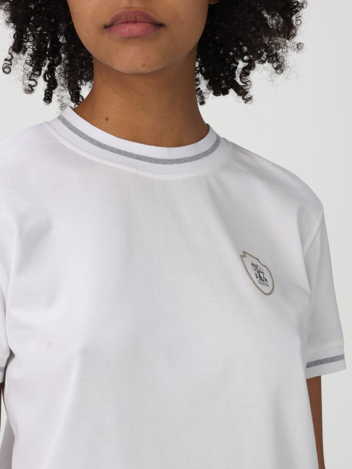 Tシャツ・カットソー BRUNELLO CUCINELLI Woman T-Shirt White M0T81VD110 CGV62 BRUNELLO CUCINELLI: T-shirt woman - White | Brunello