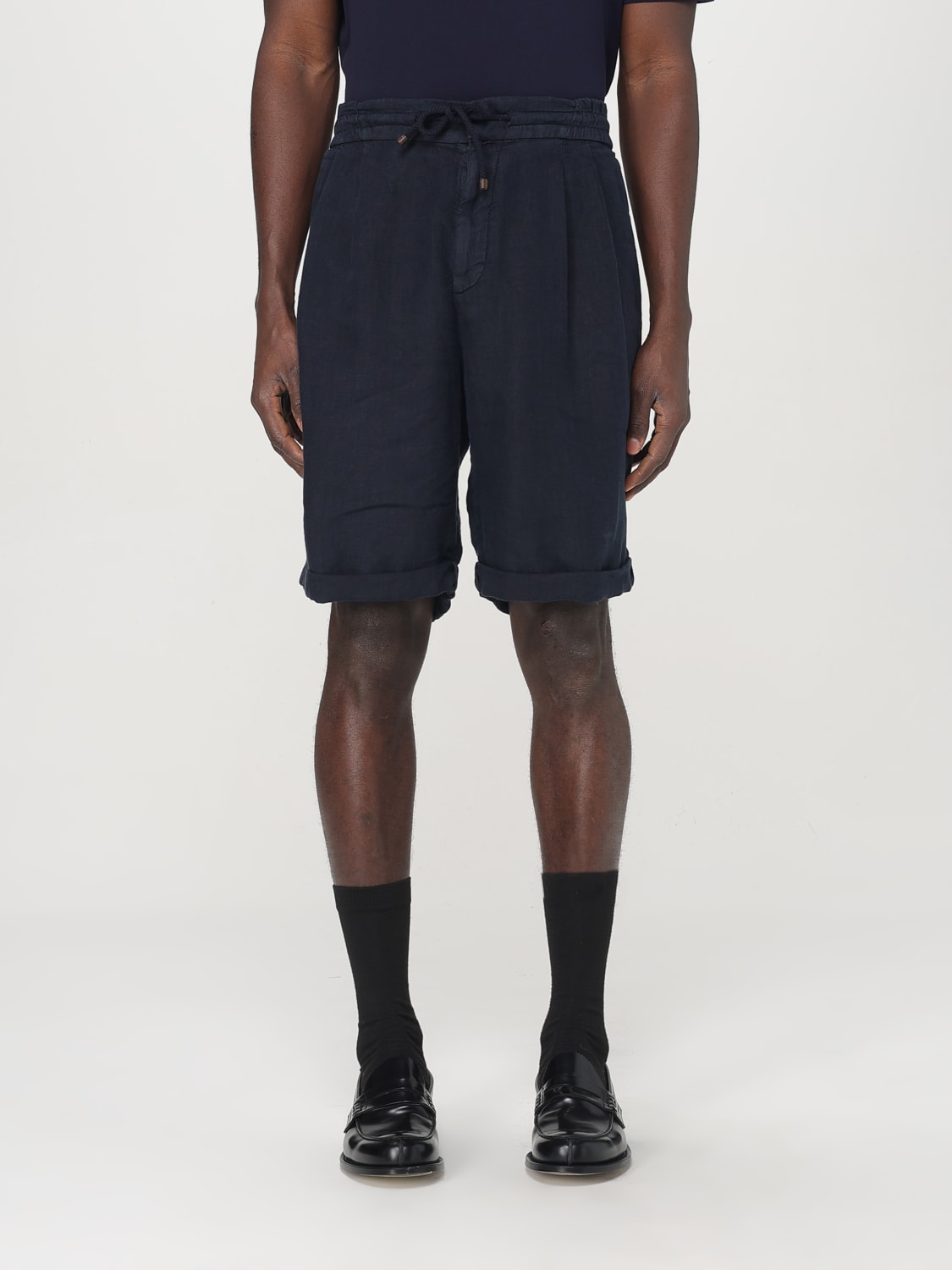BRUNELLO CUCINELLI SHORTS: Short men Brunello Cucinelli, Blue - Img 1