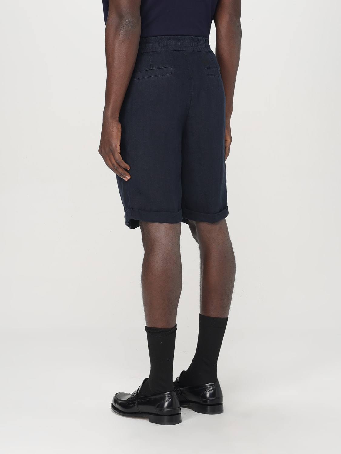 BRUNELLO CUCINELLI: Short men - Blue | Brunello Cucinelli