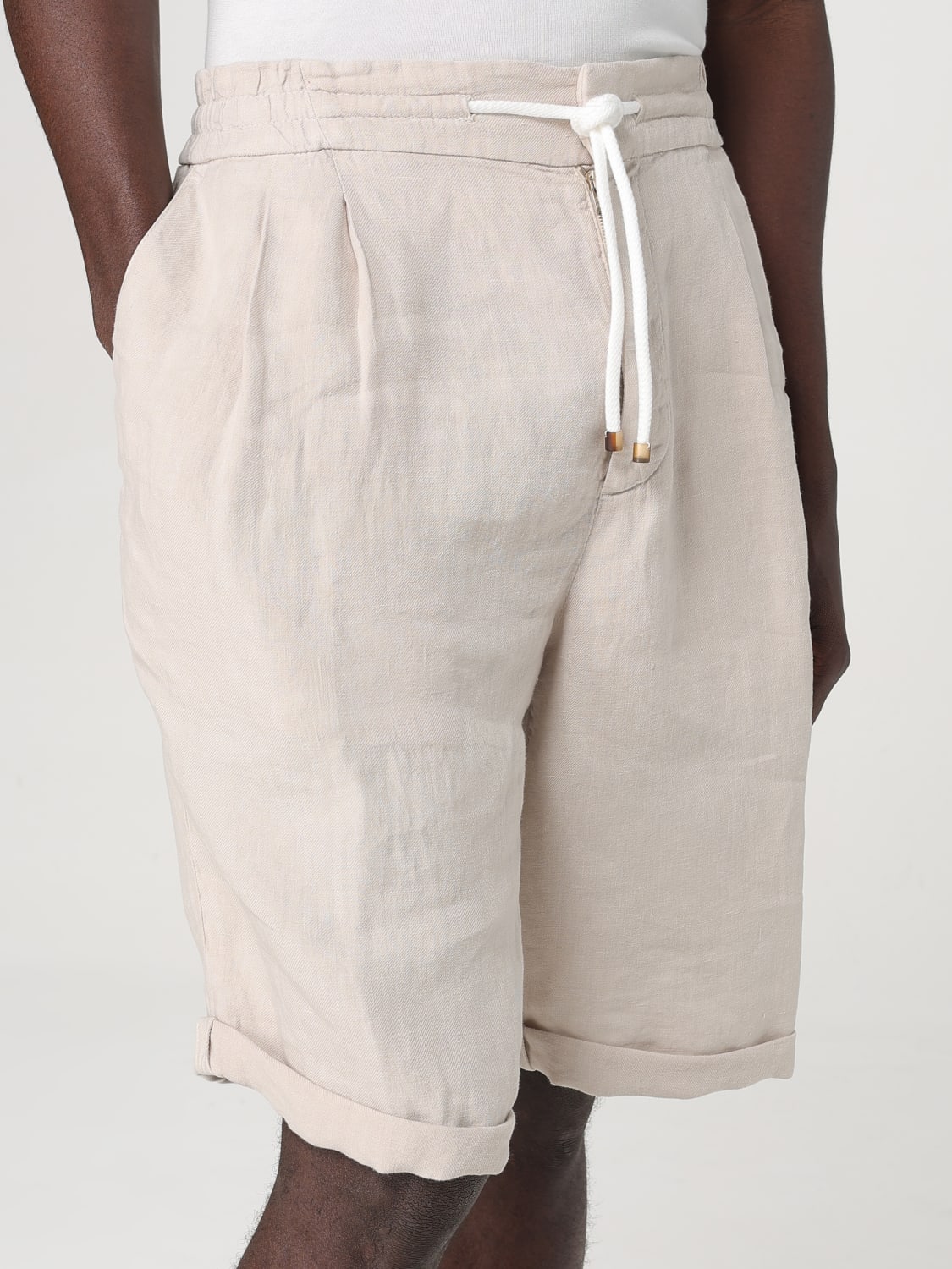 BRUNELLO CUCINELLI SHORTS: Short men Brunello Cucinelli, Beige - Img 5