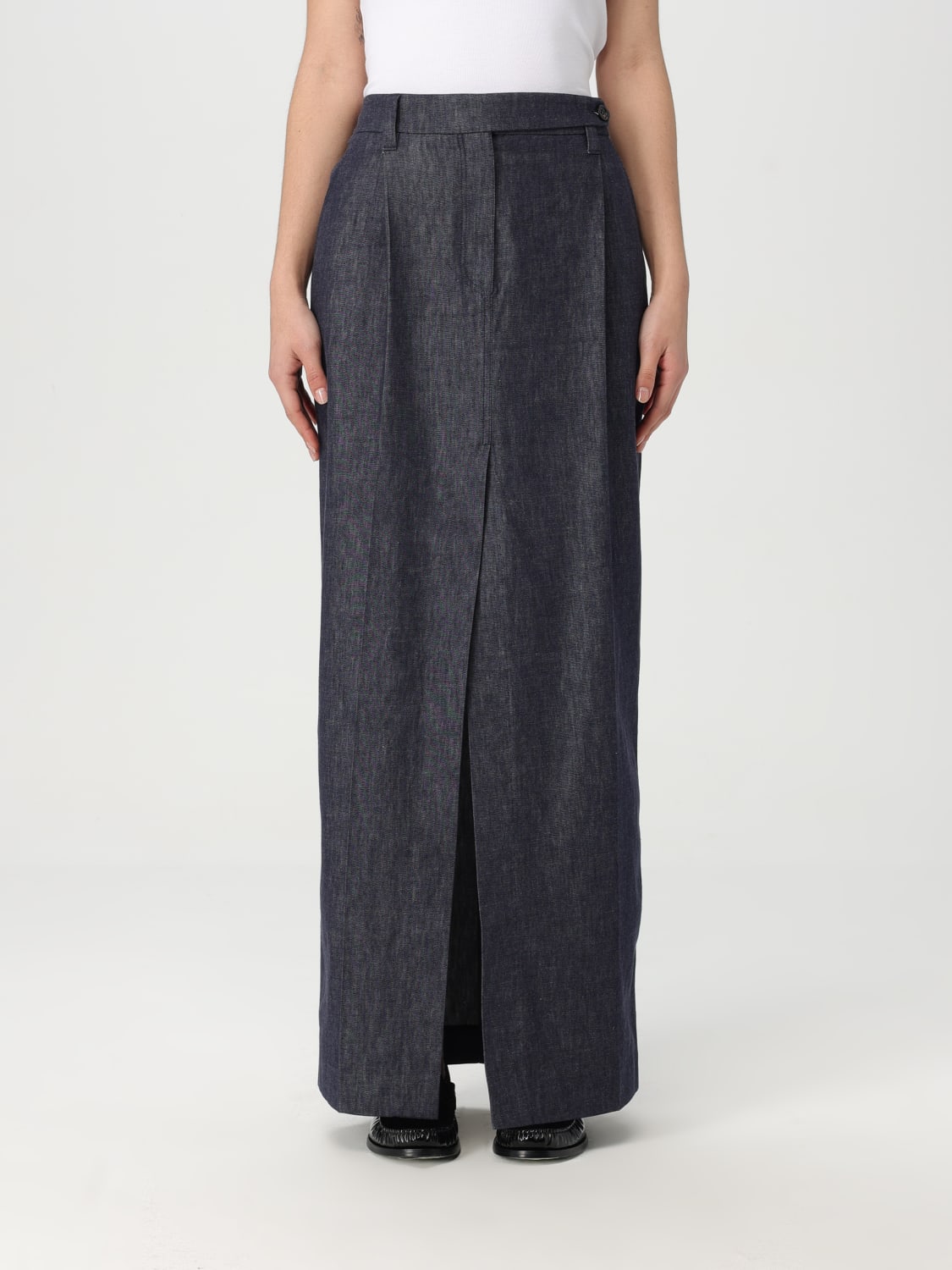 スカート BRUNELLO CUCINELLI Woman Skirt Blue MA782G3818 C001 BRUNELLO CUCINELLI: Skirt woman - Blue | Brunello Cucinelli