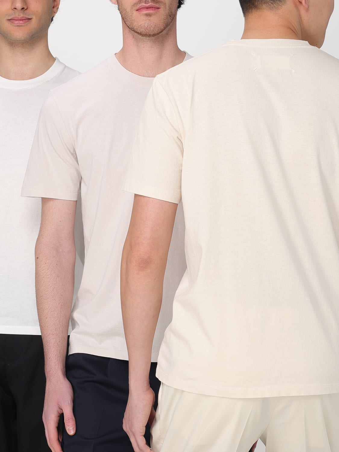 Tシャツ・カットソー MAISON MARGIELA Men T-shirt Ecru S50GC0710S23973 968 MAISON MARGIELA: T-shirt men - Ecru | Maison Margiela t
