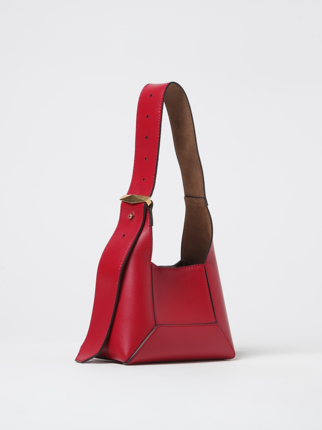 JIMMY CHOO BORSA MINI: Borsa Diamond Jimmy Choo in pelle , Rosso - Img 2