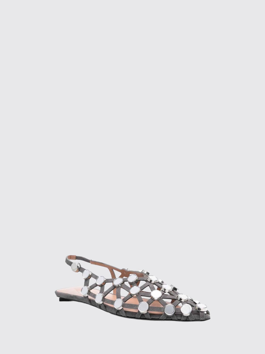 THE ATTICO MANOLETINAS: Manoletinas mujer The Attico, Gris - Img 2