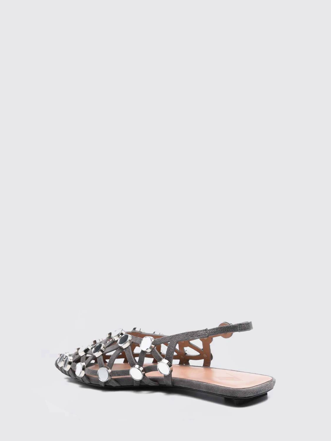 THE ATTICO MANOLETINAS: Manoletinas mujer The Attico, Gris - Img 3