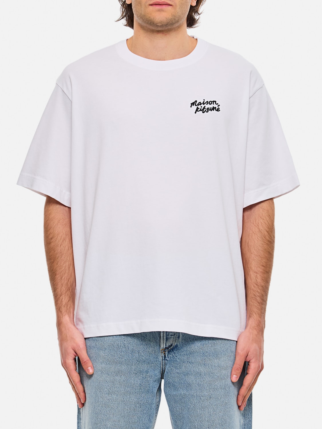 MAISON KITSUNÉ: T-shirt men - White | Maison Kitsuné t-shirt