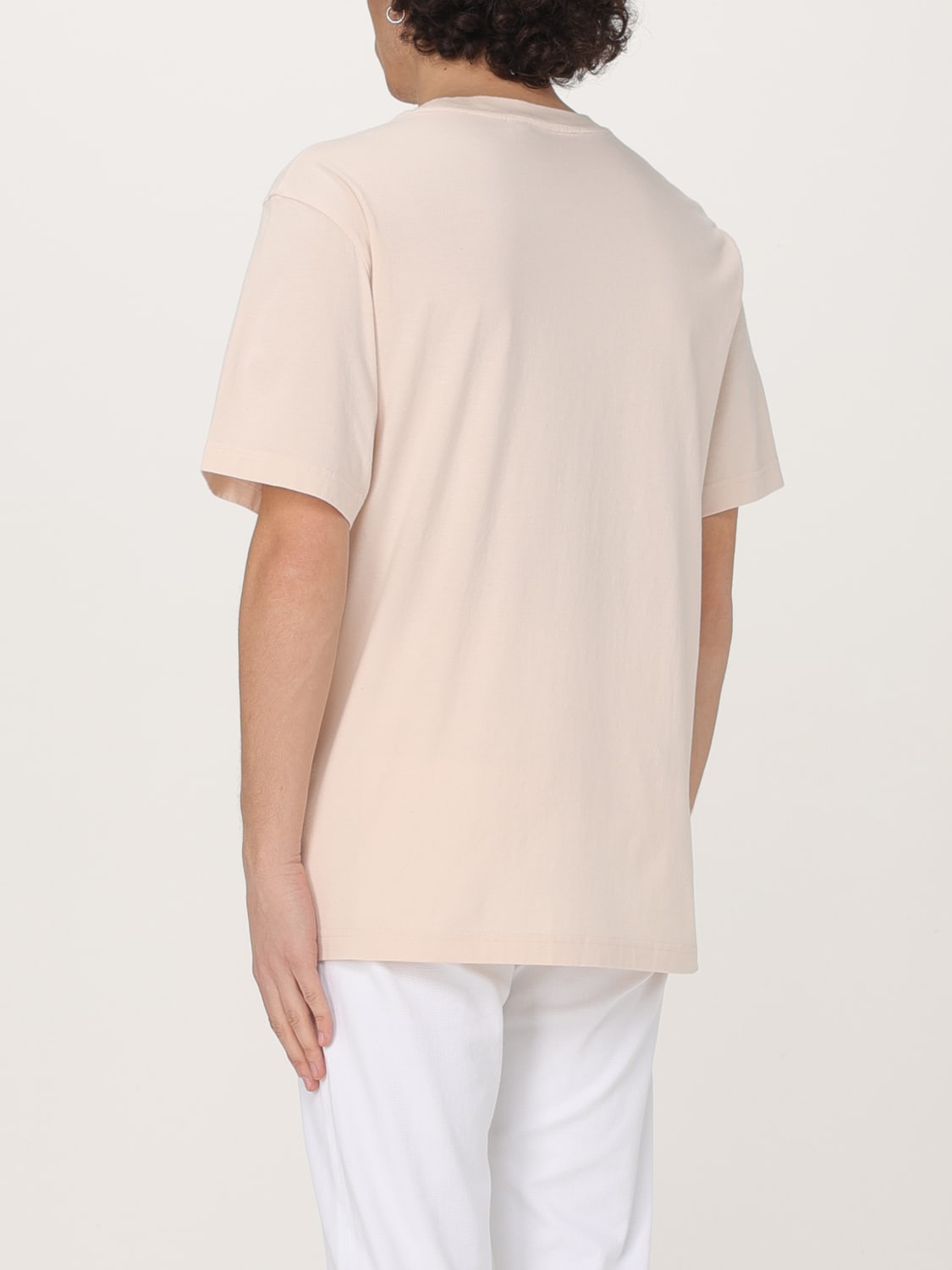 Tシャツ・カットソー MAISON KITSUNE Men T Shirts MM00125KJ0008 0114 Pink MAISON KITSUNÉ: T-shirt men - Beige | Maison Kitsuné t-shirt