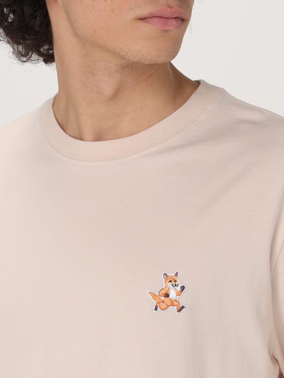 MAISON KITSUNÉ: T-shirt men - Beige | Maison Kitsuné t-shirt