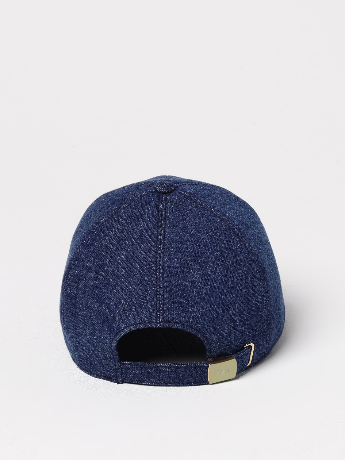 ハット CHLOE Woman Hat Blue CHC25SD019GDN 422 CHLOÉ: Hat woman - Blue | Chloé hat CHC25SD019GDN online at
