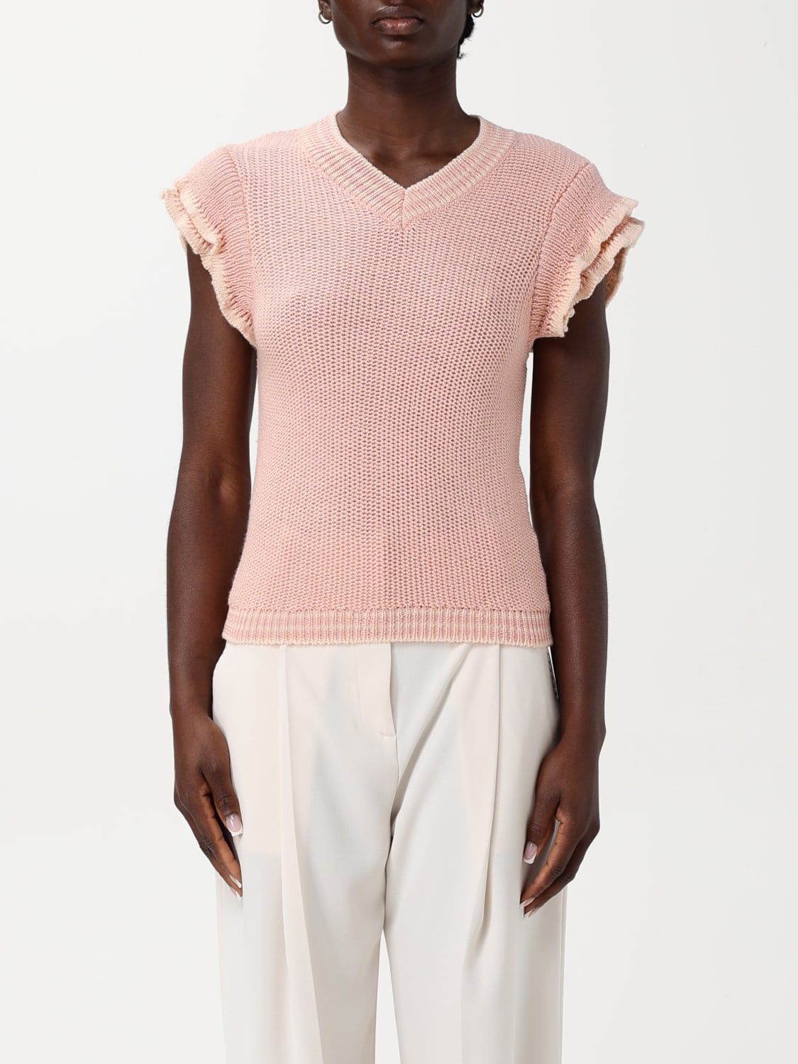 Tシャツ・カットソー CHLOE Women Tunic Tops CH25SMP03630 81O PINK CHLOÉ: Top woman - Pink | Chloé sweater CH25SMP03630 online