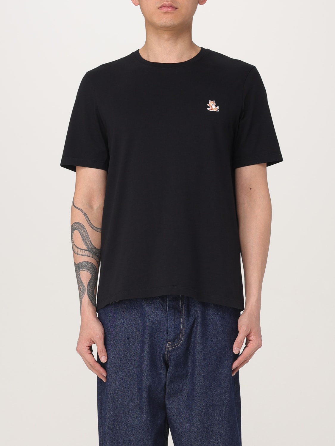 MAISON KITSUNÉ T-SHIRT: T-shirt men Maison KitsunÉ, Black - Img 1