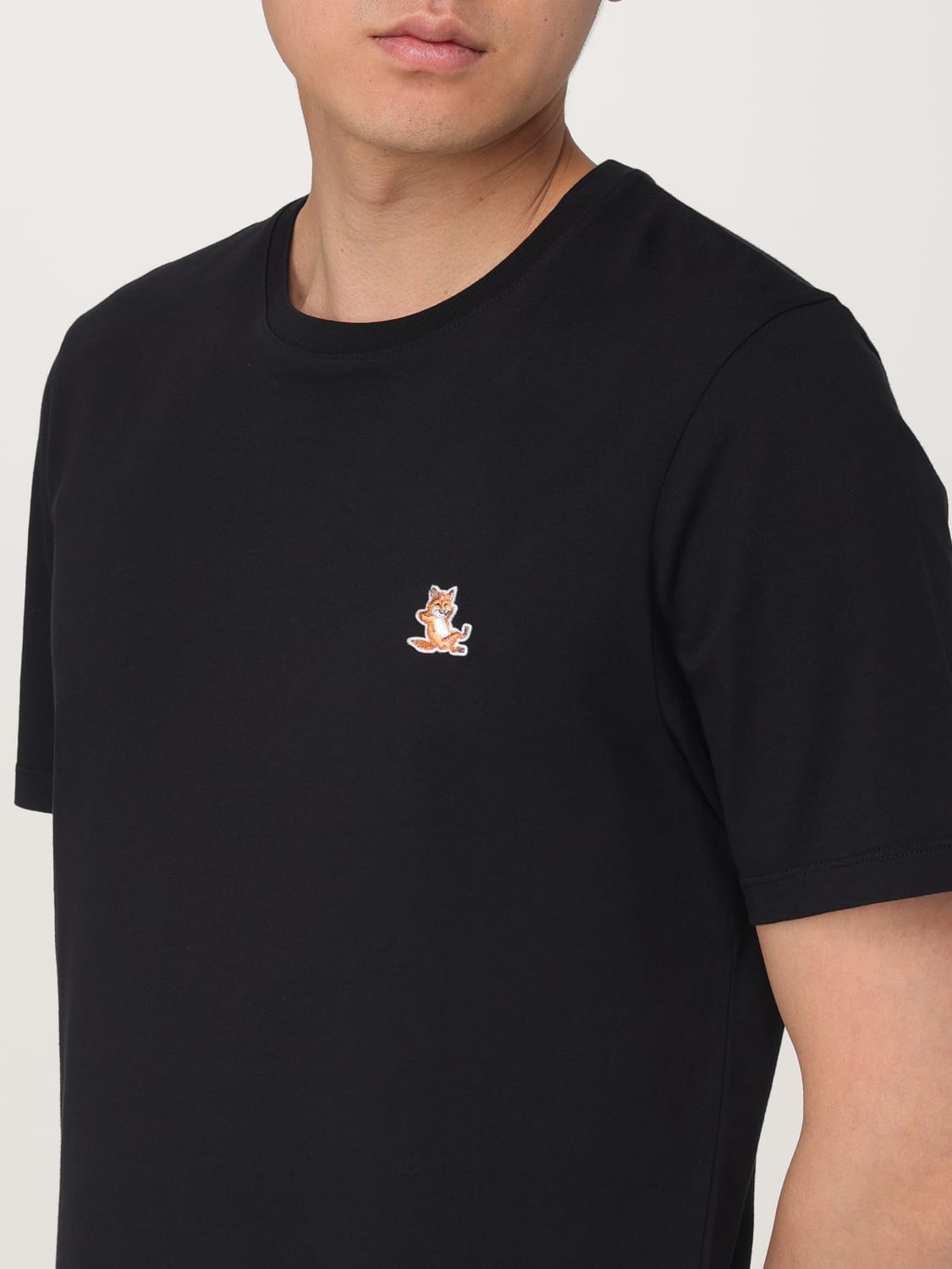 MAISON KITSUNÉ T-SHIRT: T-shirt men Maison KitsunÉ, Black - Img 3