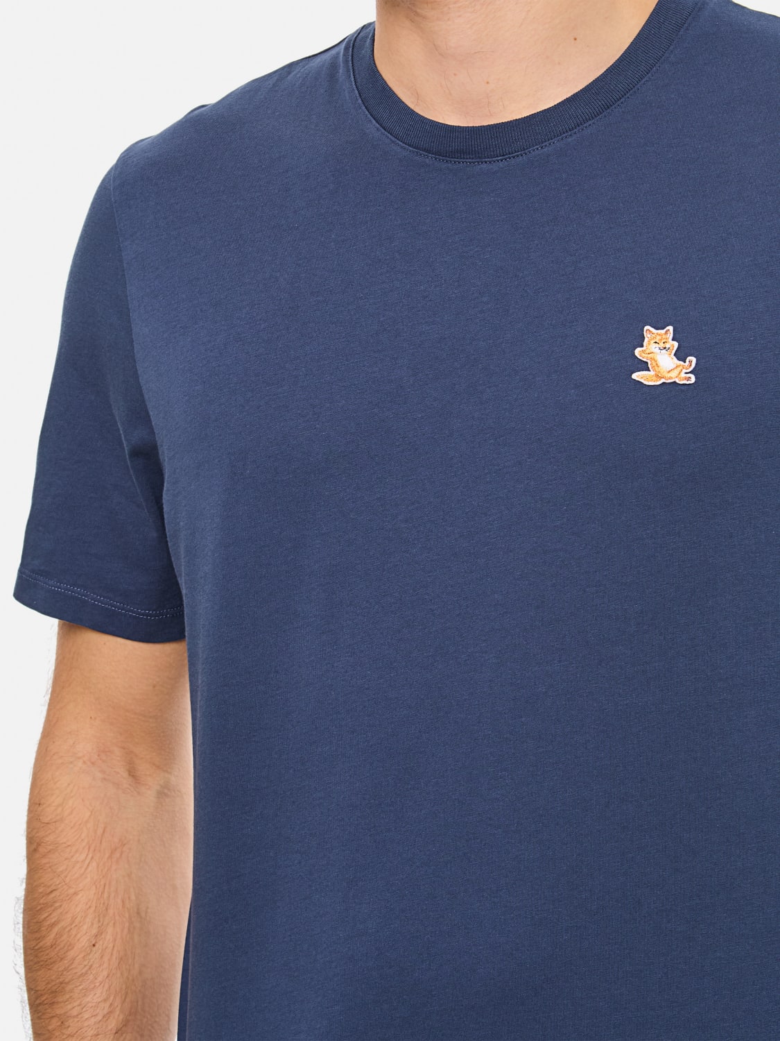 MAISON KITSUNÉ T-SHIRT: T-shirt men Maison KitsunÉ, Blue - Img 4