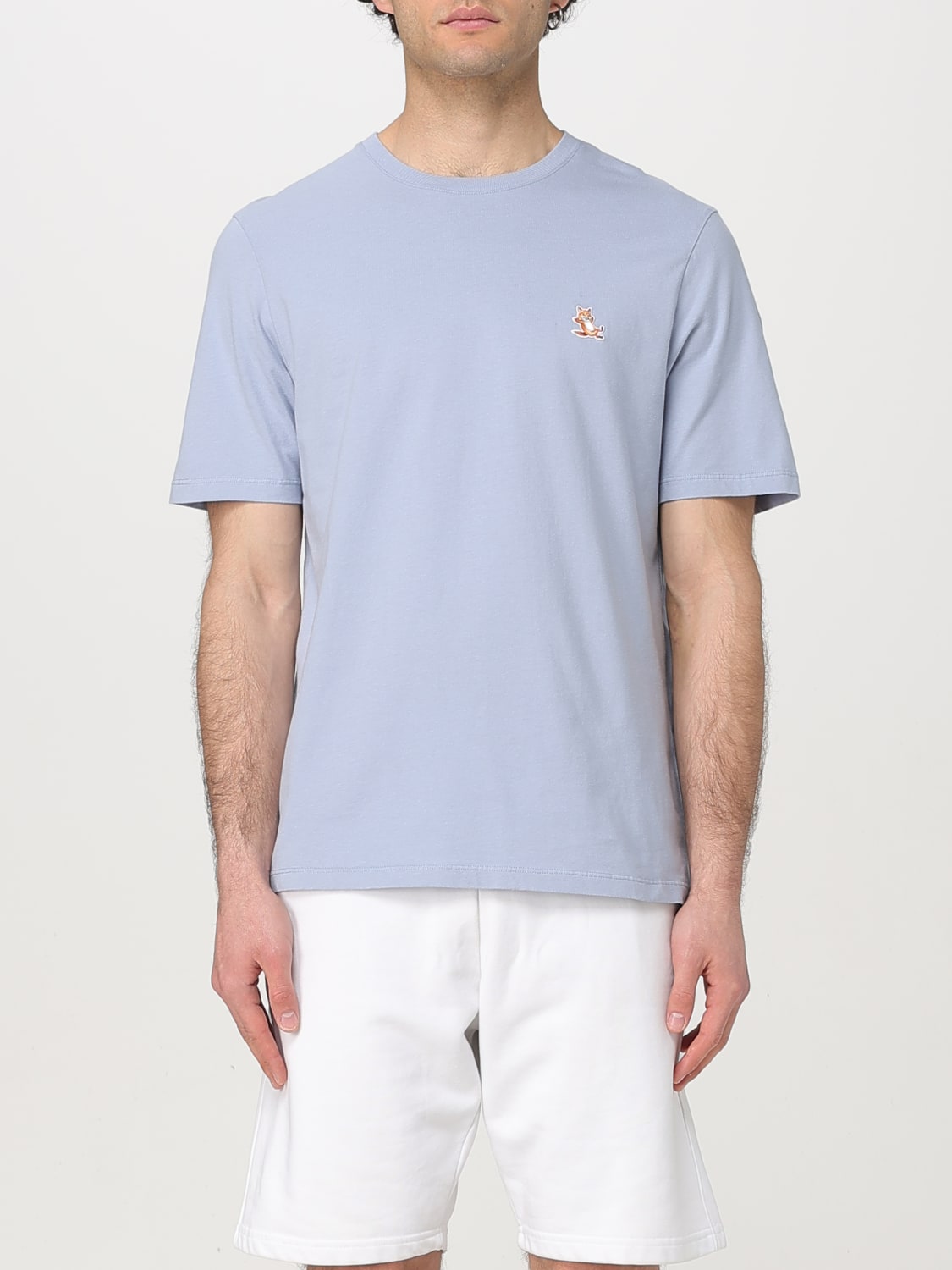 MAISON KITSUNÉ T-SHIRT: T-shirt herren Maison KitsunÉ, Hellblau - Img 1