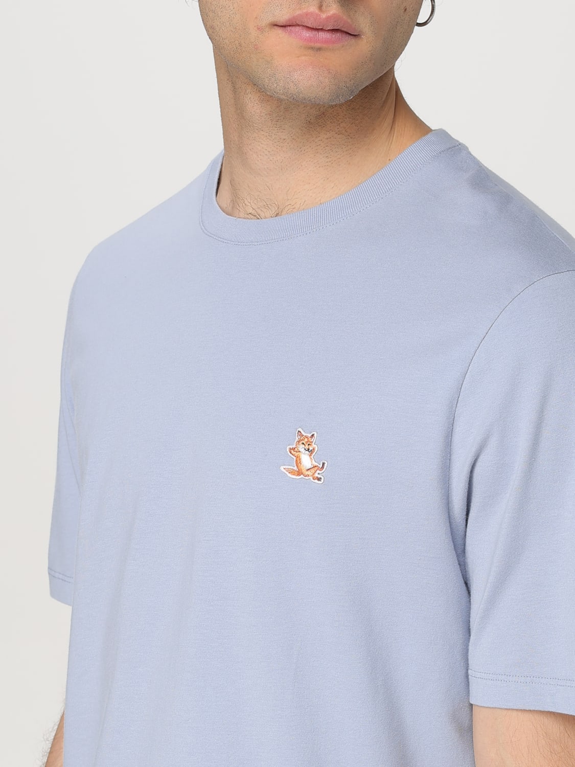 MAISON KITSUNÉ T-SHIRT: T-shirt herren Maison KitsunÉ, Hellblau - Img 3