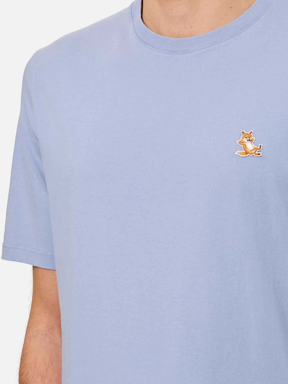 MAISON KITSUNÉ T-SHIRT: T-shirt herren Maison KitsunÉ, Hellblau - Img 4