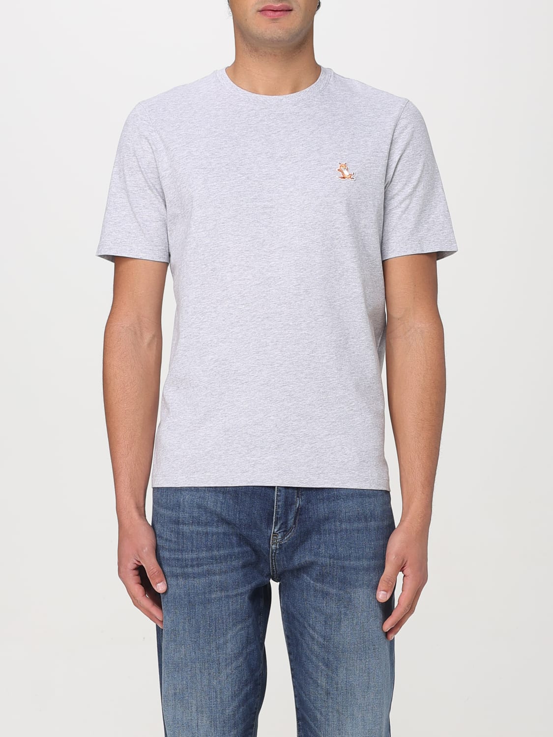MAISON KITSUNÉ T-SHIRT: T-shirt men Maison KitsunÉ, Grey - Img 1