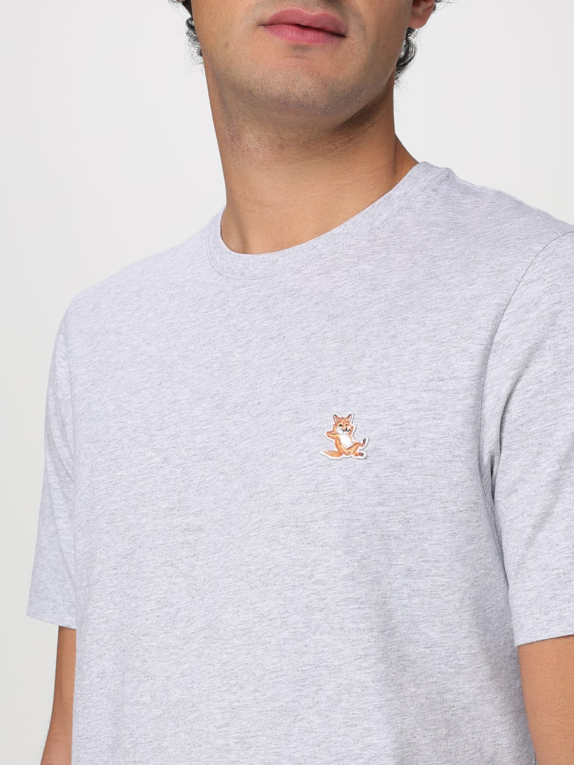 MAISON KITSUNÉ: T-shirt men - Grey | Maison Kitsuné t-shirt