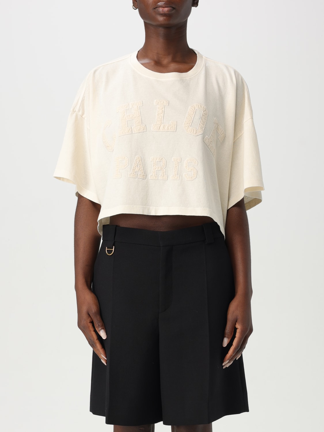 Tシャツ・カットソー CHLOE Women Tunic Tops CH25SJH14183 103 Beige Chloe SS25 Chloe T-shirts and Polos (CH25SJH14183 103