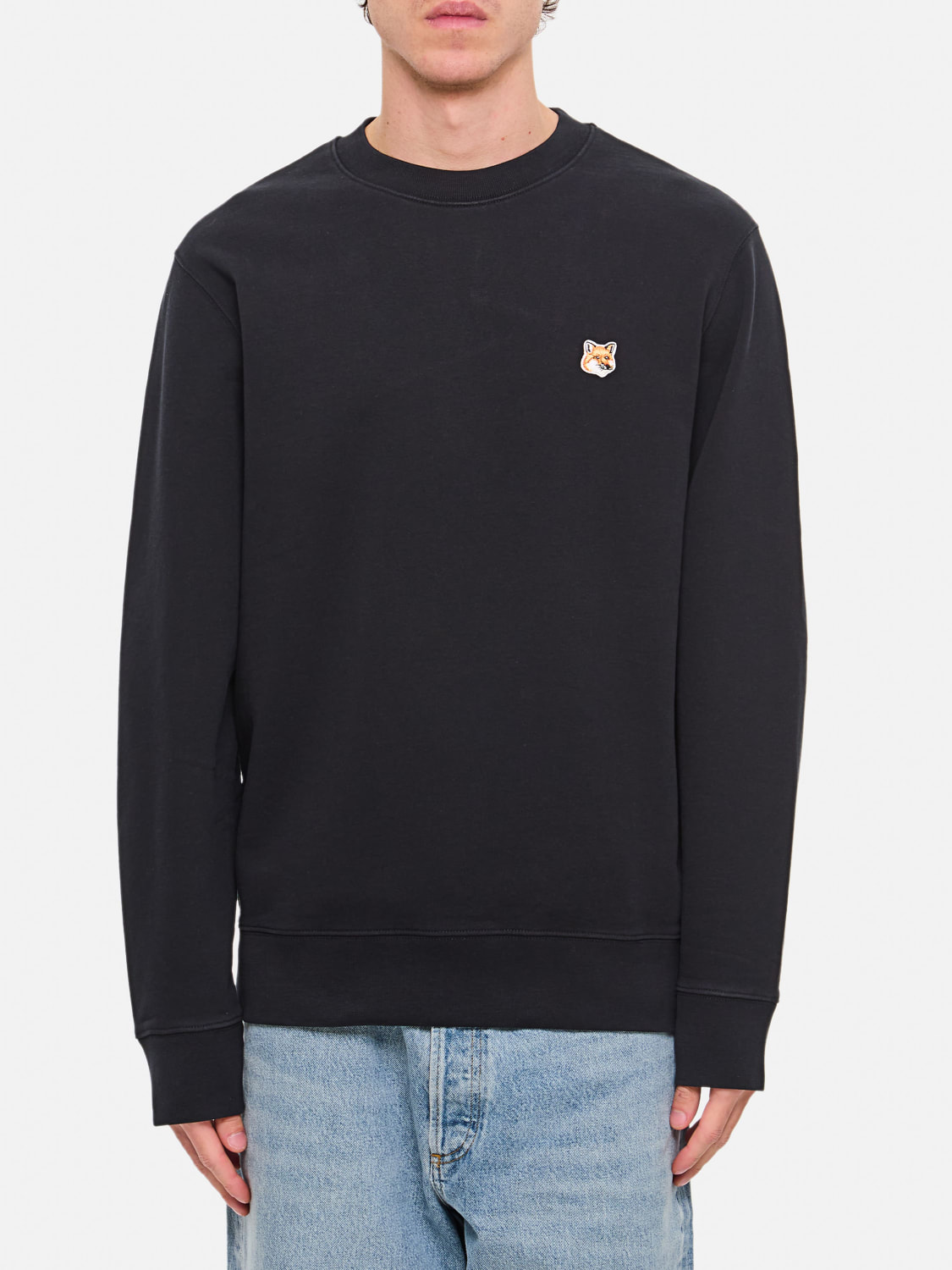 MAISON KITSUNÉ SWEATSHIRT: Sweatshirt herren Maison KitsunÉ, Schwarz - Img 1