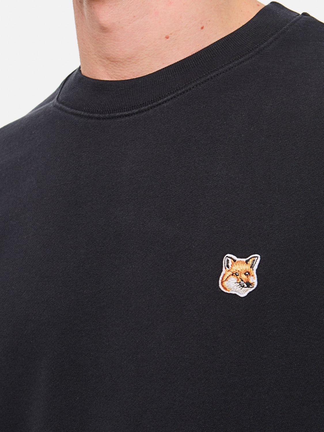 MAISON KITSUNÉ SWEATSHIRT: Sweatshirt herren Maison KitsunÉ, Schwarz - Img 4