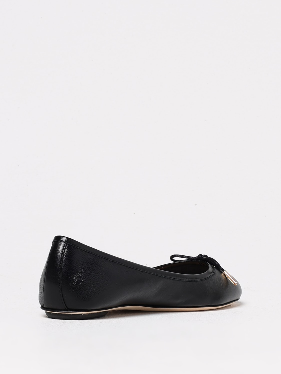CHLOÉ BALLERINE: Ballerina Iris Chloè in pelle con fiocco , Nero - Img 3
