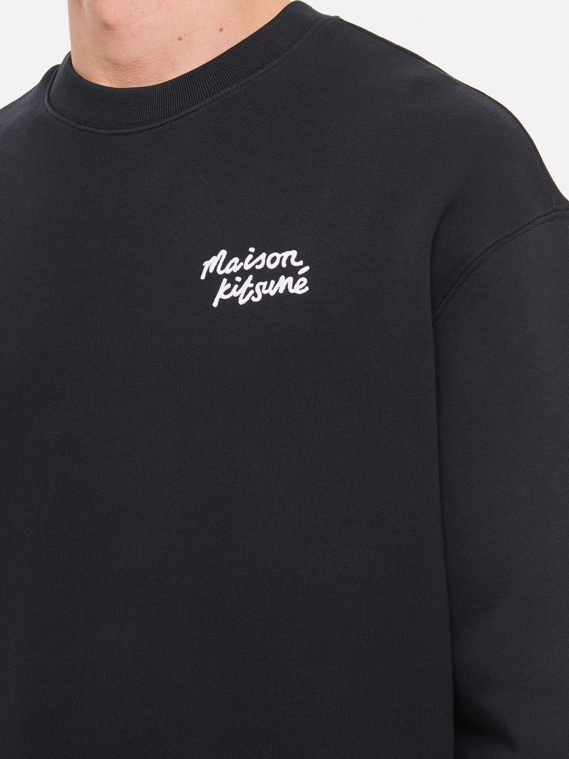 MAISON KITSUNÉ SWEATSHIRT: Sweatshirt men Maison KitsunÉ, Black - Img 4