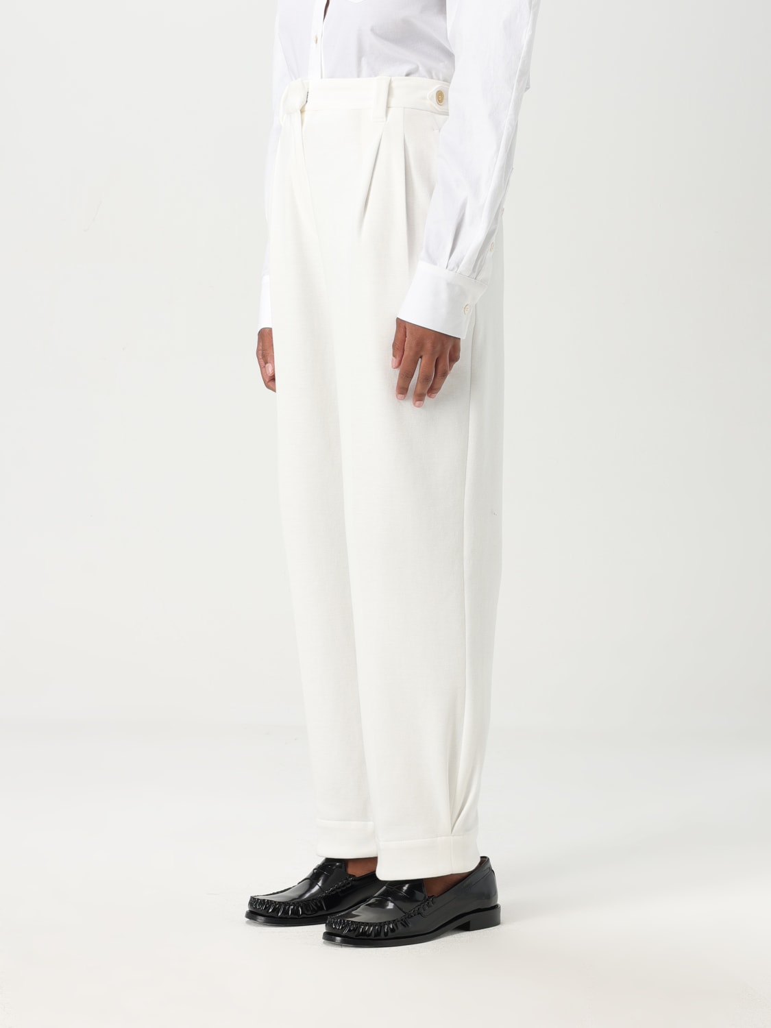 パンツ BRUNELLO CUCINELLI Women Straight Pants MG927P8764C7220 Whit BRUNELLO CUCINELLI: Pants woman - White | Brunello Cucinelli