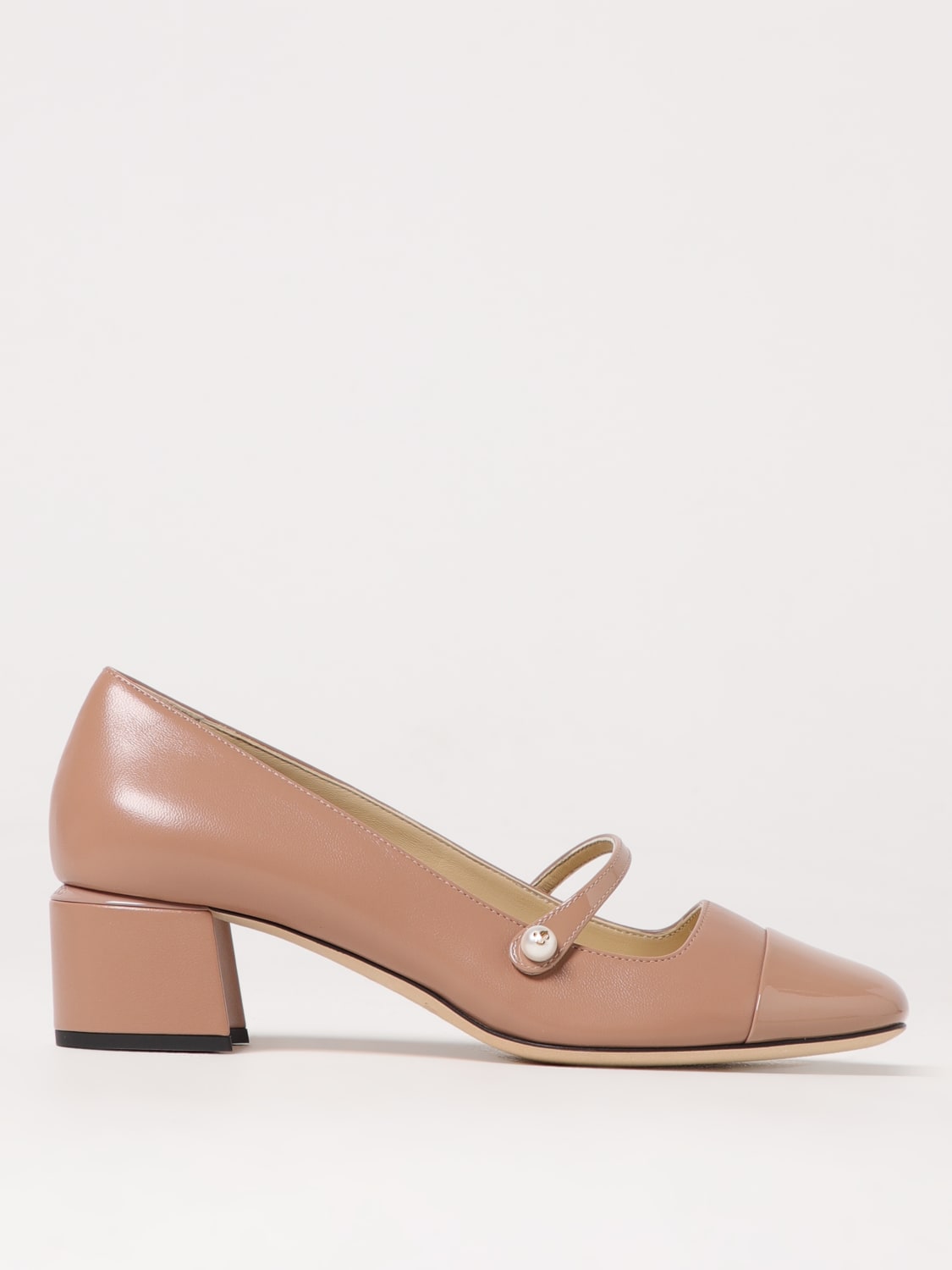 シューズ・サンダルその他 JIMMY CHOO Woman High heel shoes Pink ELISA45PTZ PINK Elisa 45 | Ballet Pink Nappa and Patent Leather Pumps | New