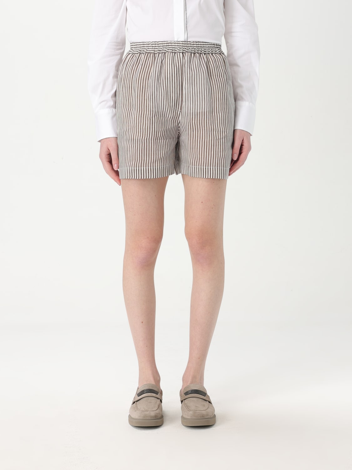 ショートパンツ BRUNELLO CUCINELLI Woman Short Multicolor MH756NL499 C007 BRUNELLO CUCINELLI: Short woman - Multicolor | Brunello