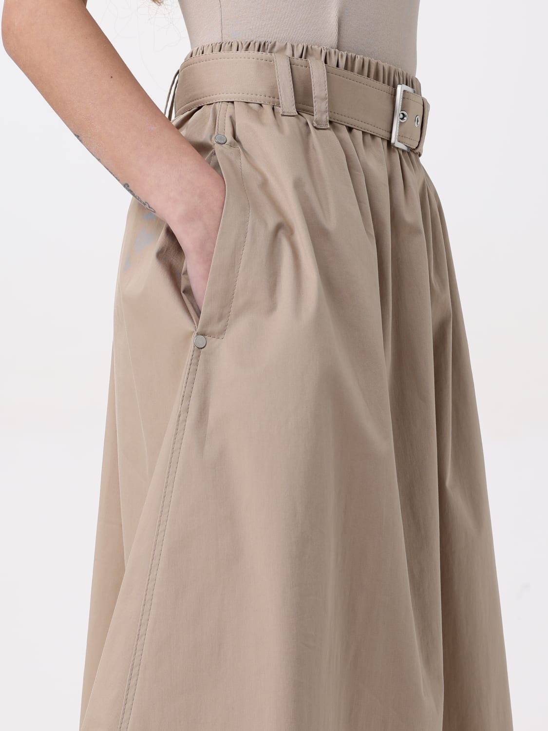 スカート BRUNELLO CUCINELLI Woman Skirt Beige ML138G3753 C2910 BRUNELLO CUCINELLI: Skirt woman - Beige | Brunello Cucinelli