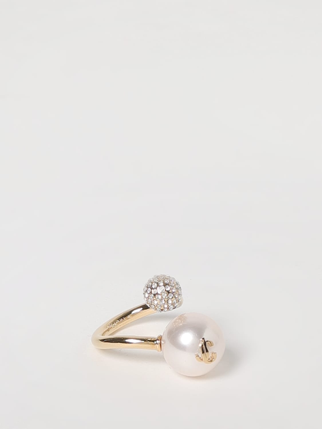 アクセサリーその他 JIMMY CHOO Woman Jewel Gold AURIRINGJIQ GOLD/WHITE/CRYSTAL JIMMY CHOO: Jewel woman - Gold | Jimmy Choo jewel