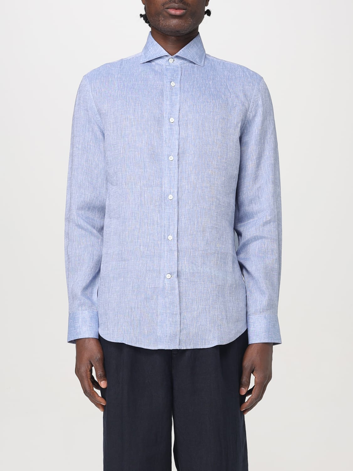 BRUNELLO CUCINELLI CHEMISE: Chemise homme Brunello Cucinelli, Bleu - Img 1