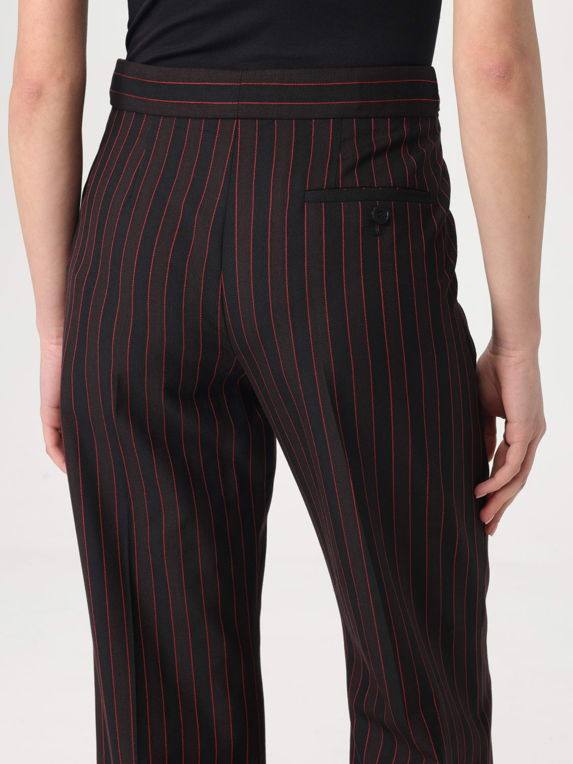 パンツ ALEXANDER MCQUEEN Woman Pants Black 818885QJAEU 1314 MCQUEEN: Shirt woman - Black | McQueen pants 818885QJAEU