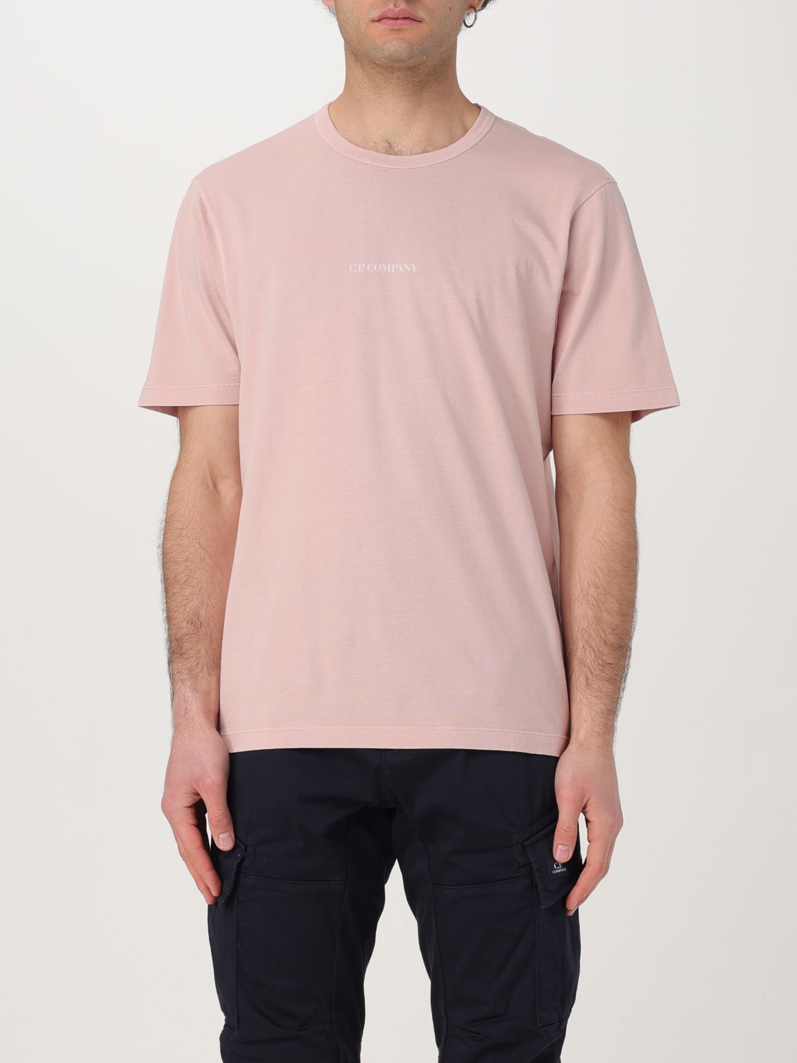Tシャツ・カットソー C.P. COMPANY Men T-shirt Pink 18CMTS085A005431R 520 C.P. COMPANY: T-shirt men - Pink | C.P. Company t-shirt