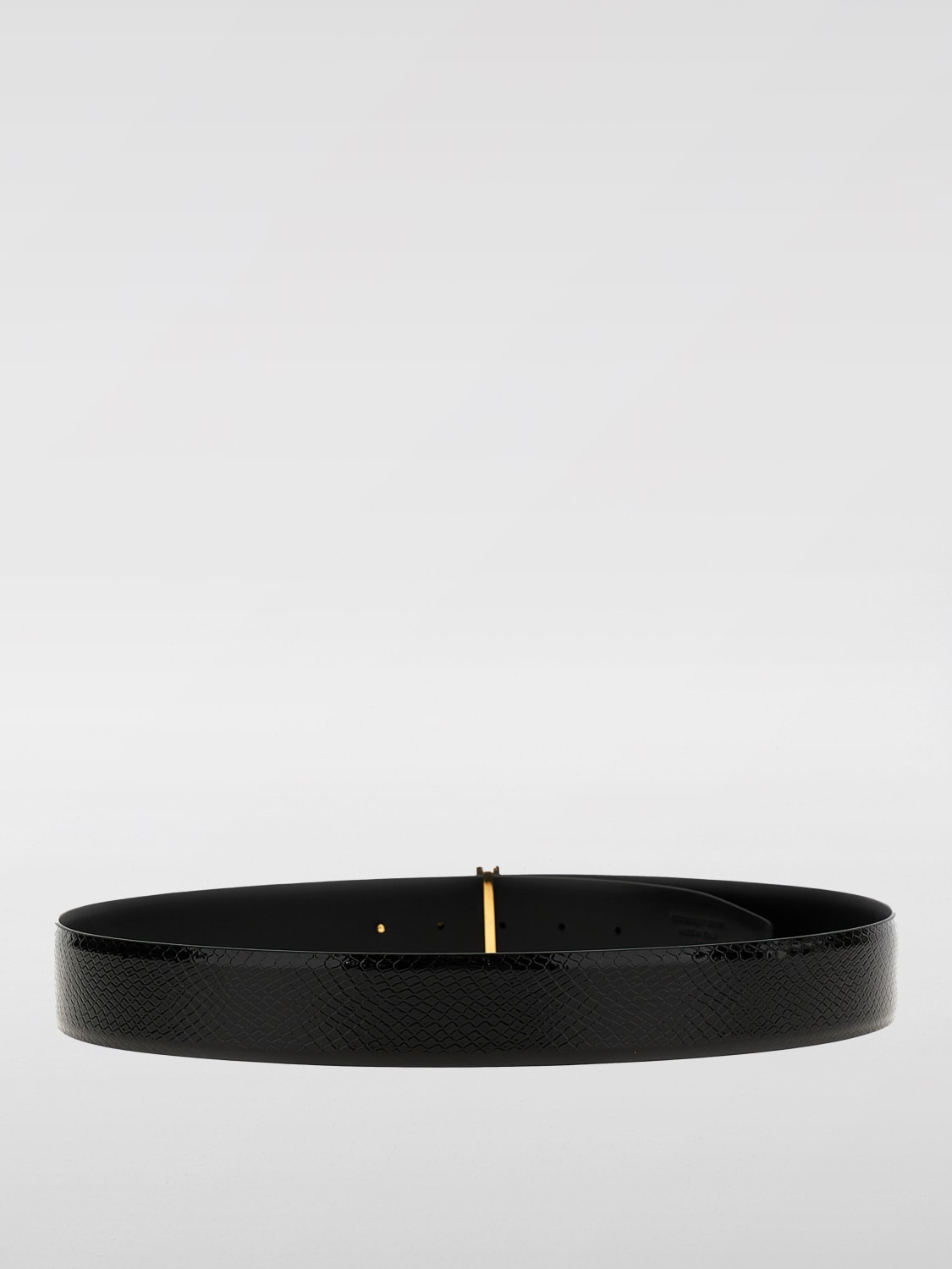 TOM FORD CINTURA: Cintura T Tom Ford reversibile in pelle, Nero - Img 2