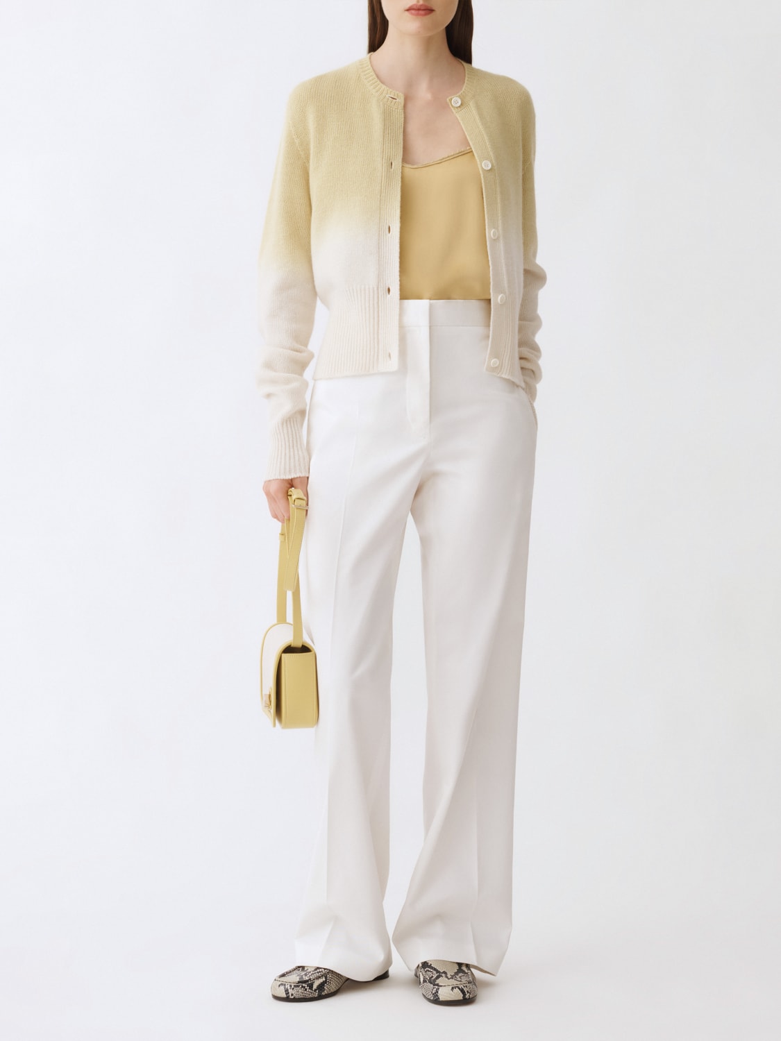 FABIANA FILIPPI PANTALONI: Pantalone classico Fabiana Filippi in cotone stretch , Bianco - Img 2