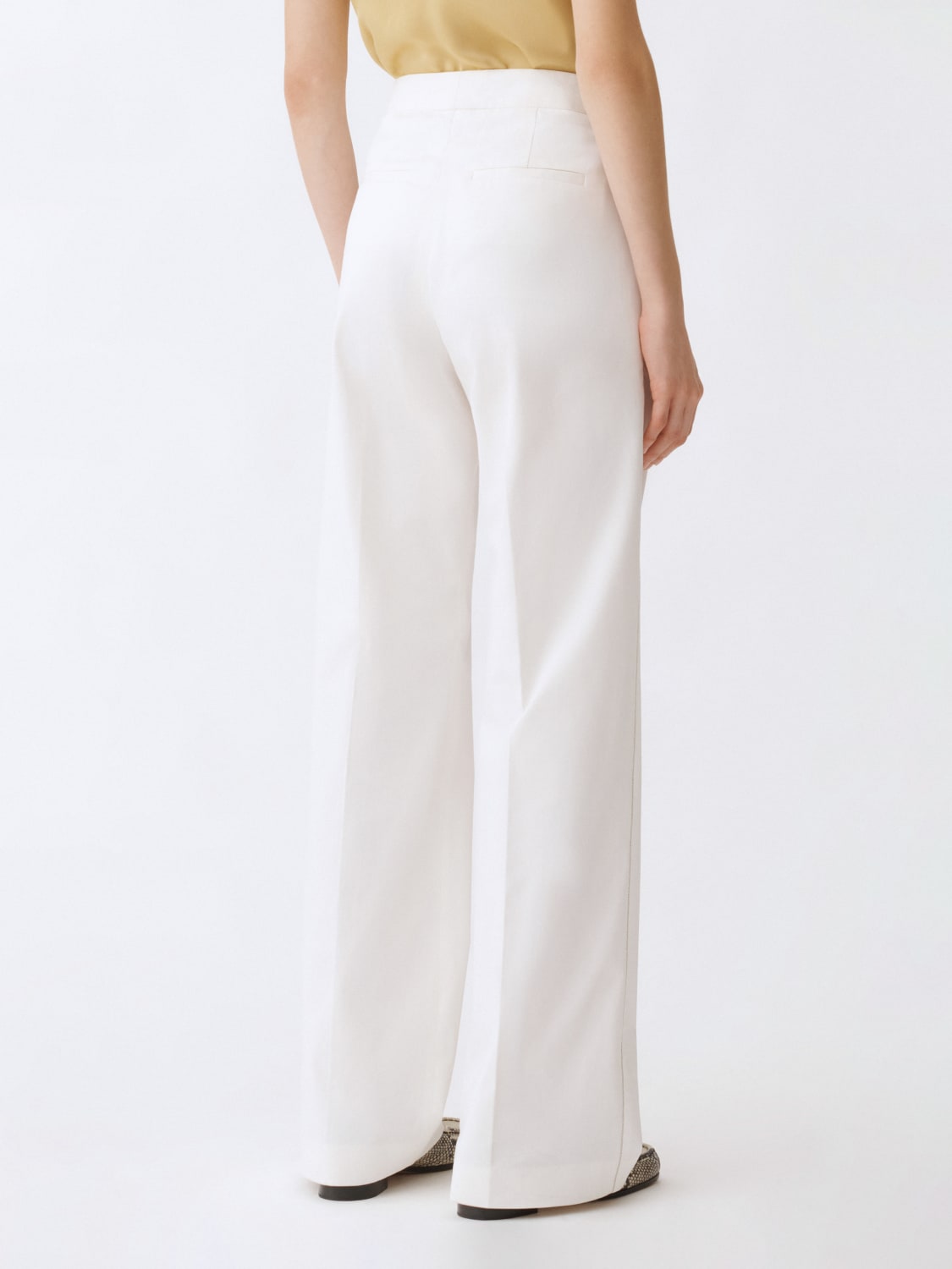 FABIANA FILIPPI PANTALONI: Pantalone classico Fabiana Filippi in cotone stretch , Bianco - Img 3