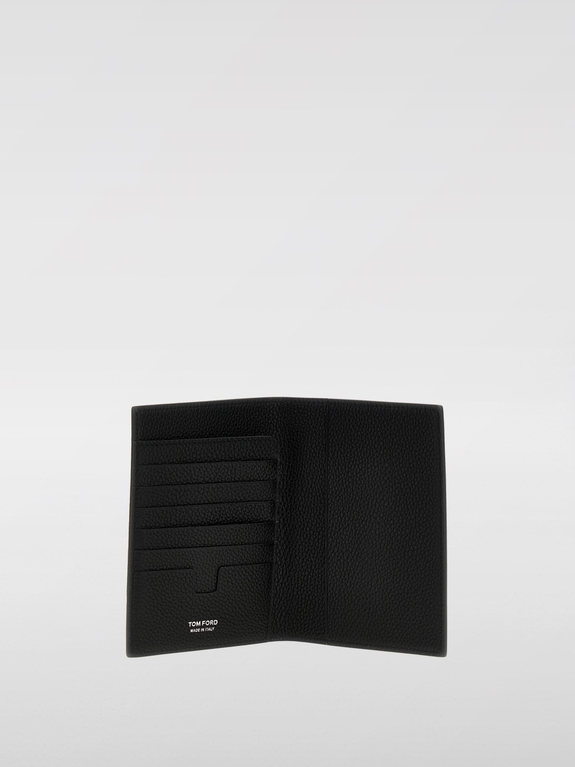 TOM FORD PORTAFOGLIO: Porta passaporto Tom Ford in pelle a grana , Nero - Img 2