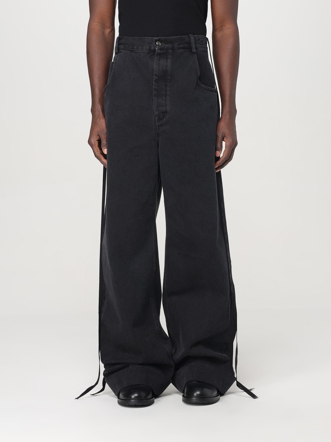 ANN DEMEULEMEESTER: Jeans in denim - Grigio | Jeans Ann