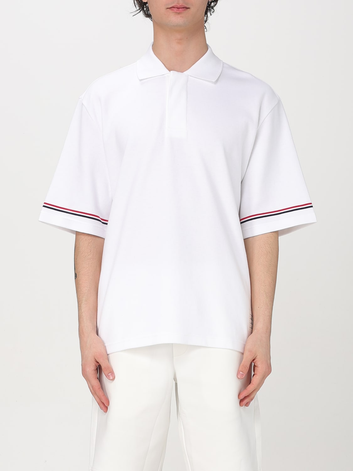THOM BROWNE: Polo shirt men - White | Thom Browne polo shirt
