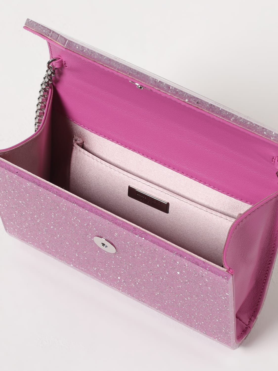 JIMMY CHOO: Clutch woman - Pink | Jimmy Choo clutch CANDYDVU