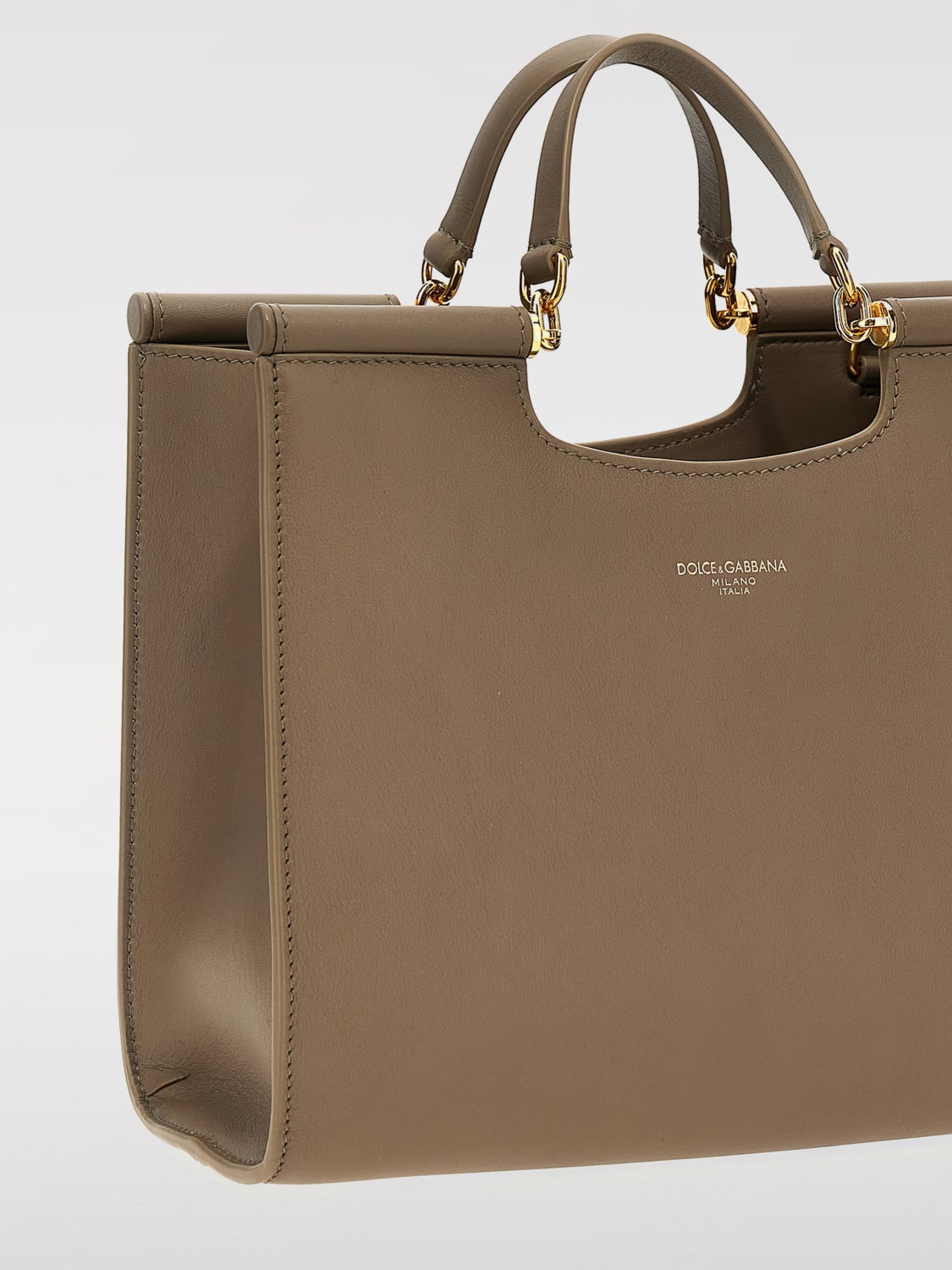 DOLCE & GABBANA SAC À MAIN: Sac porté épaule femme Dolce & Gabbana, Gris - Img 3