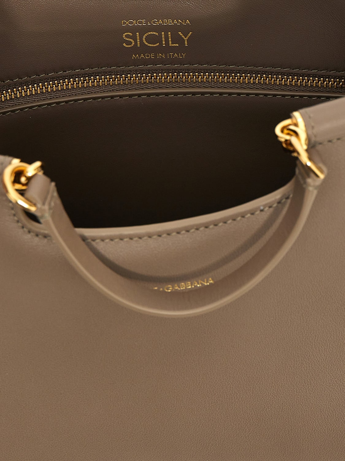 DOLCE & GABBANA SAC À MAIN: Sac porté épaule femme Dolce & Gabbana, Gris - Img 4