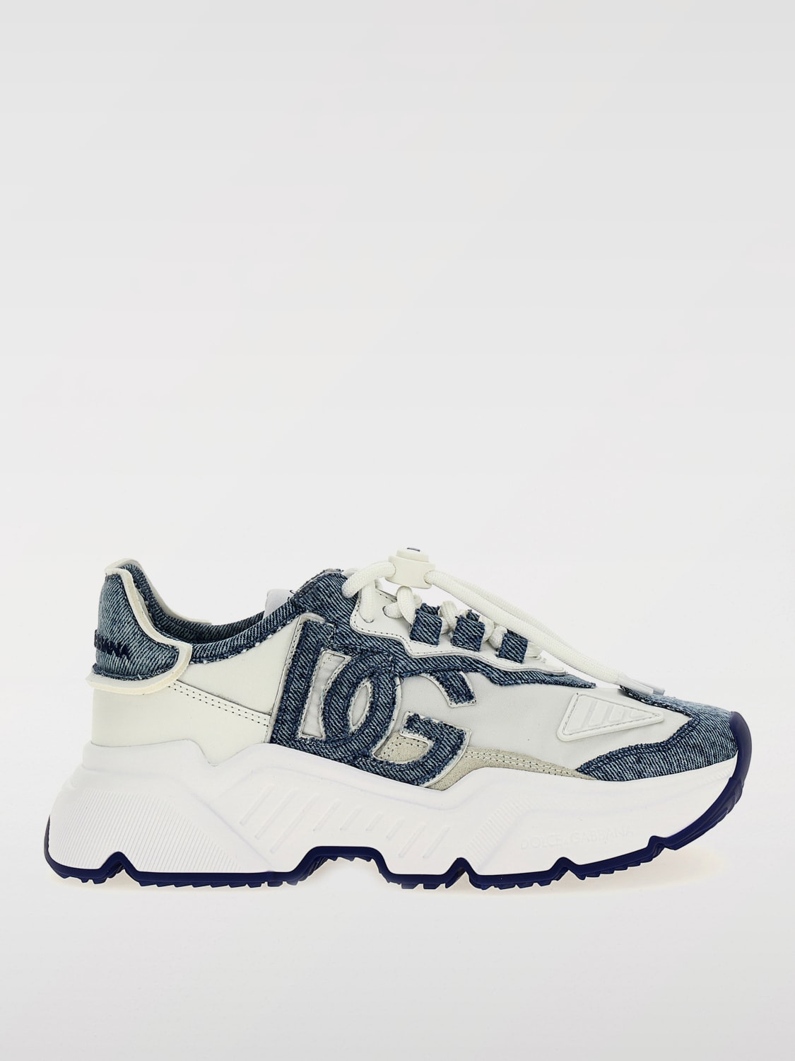 DOLCE & GABBANA: Sneakers Daymaster in pelle e denim di