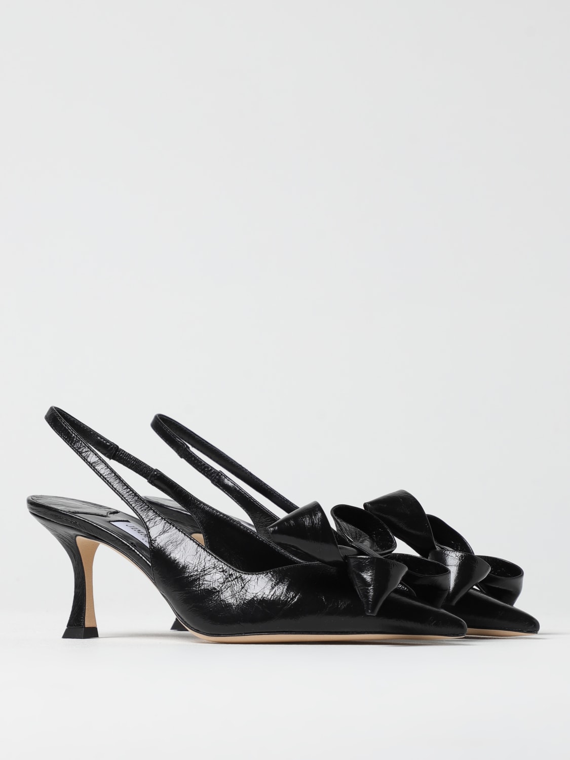 シューズ・サンダルその他 JIMMY CHOO Woman High heel shoes Black BINGPUMP65PAT BLACK Bing Pump 65 | Black Patent Leather Pumps with crystals