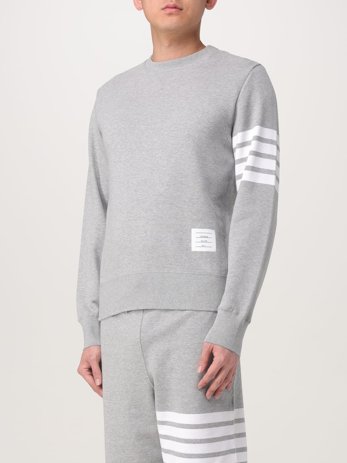 THOM BROWNE SWEATSHIRT: Sweatshirt men Thom Browne, Grey - Img 4