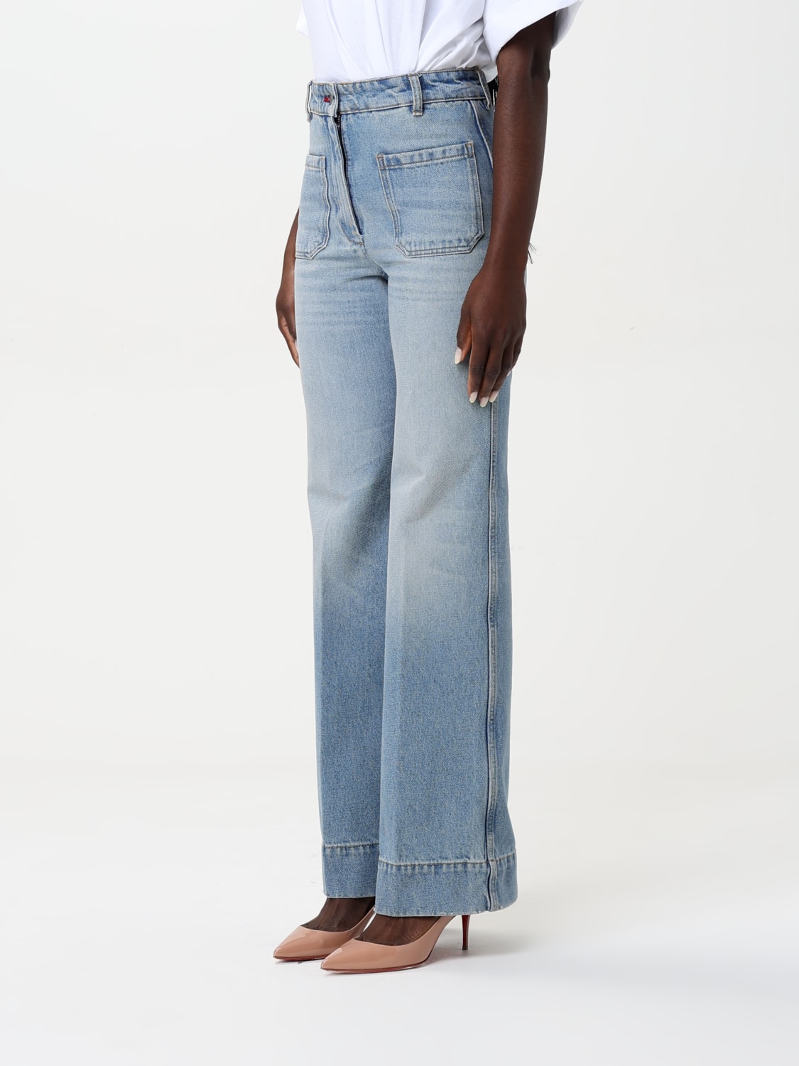 VICTORIA VICTORIA BECKHAM JEANS: Jeans Victoria Victoria Beckham in denim , Blue - Img 4