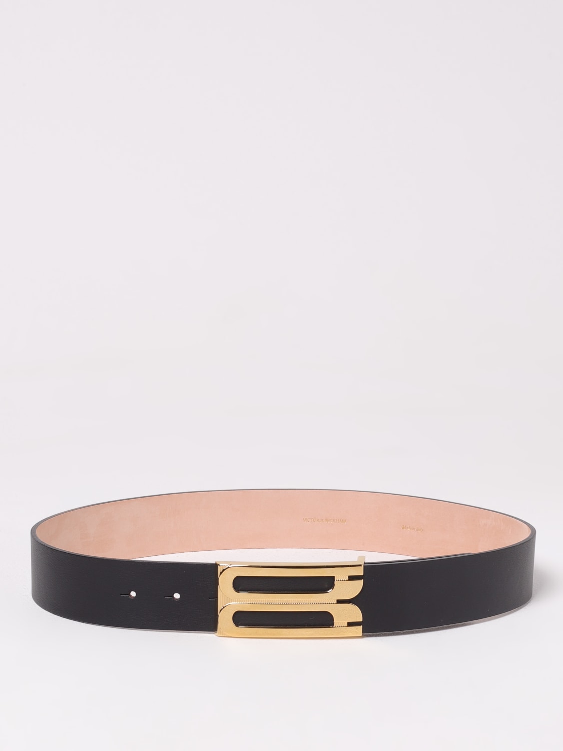 VICTORIA VICTORIA BECKHAM CINTURA: Cintura Jumbo Frame Victoria Victoria Beckham in pelle , Nero - Img 1