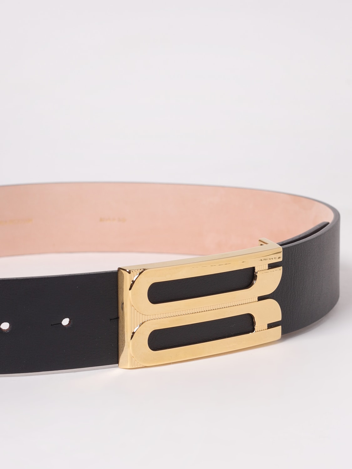 VICTORIA VICTORIA BECKHAM CINTURA: Cintura Jumbo Frame Victoria Victoria Beckham in pelle , Nero - Img 2